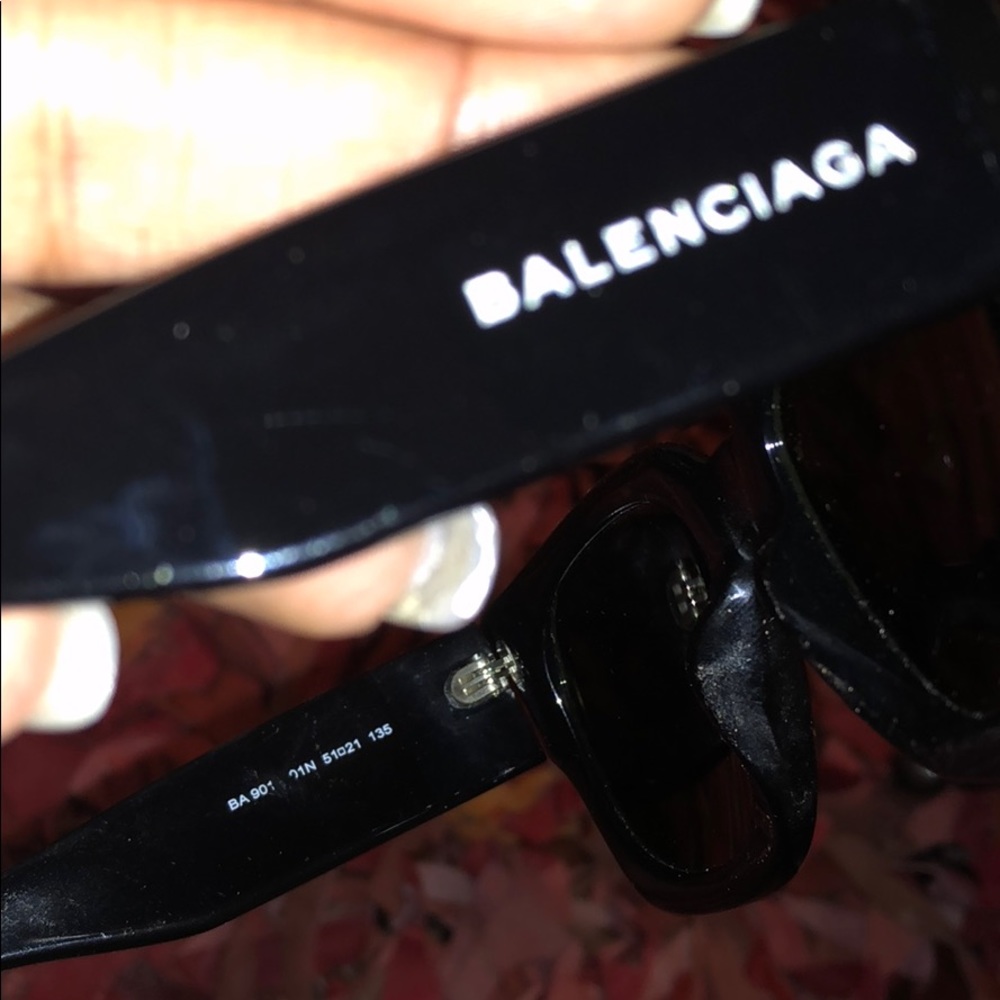 Balenciaga Black Oversized BA9011 Sunglasses